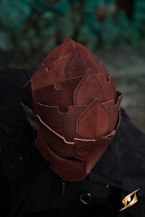 Assassin Helmet (Echt Suede Leer) | LARP Helm voor Rogues Epic Armoury