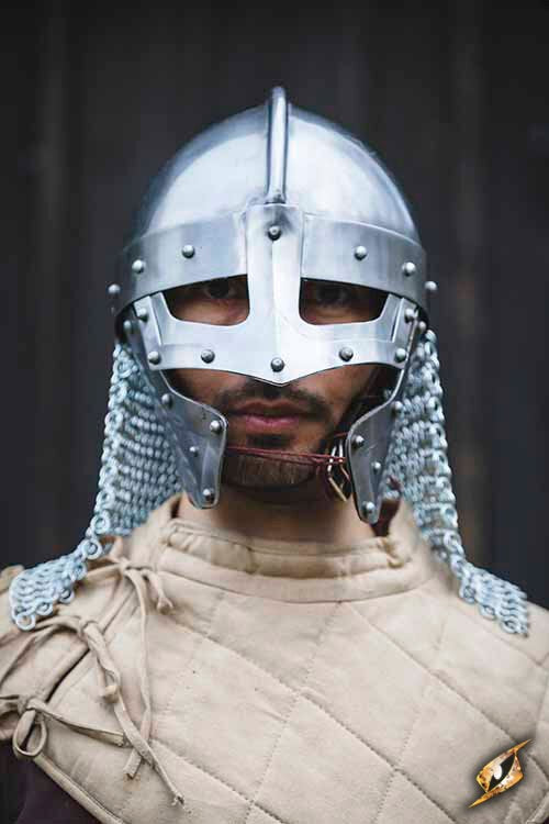 Raven Helm (1mm Staal) | Viking 'Spectacle' LARP Helm Steel Epic Armoury