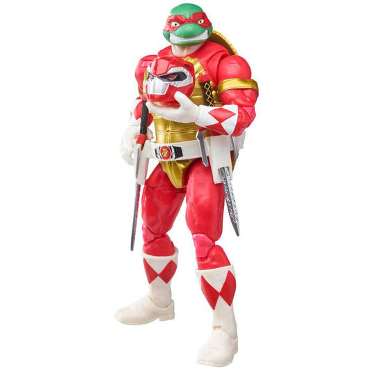 Raphael Red Ranger vs Foot Soldier Tommy Set | 15cm Crossover Hasbro
