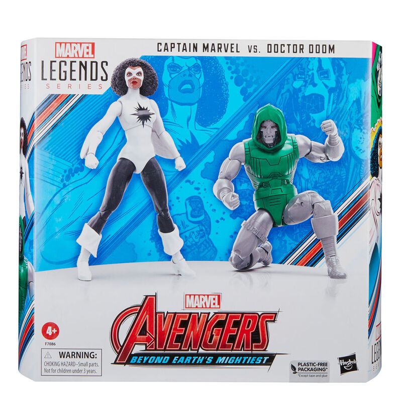 Captain Marvel vs Dr. Doom Set | 15cm Marvel Legends 2-Pack Hasbro