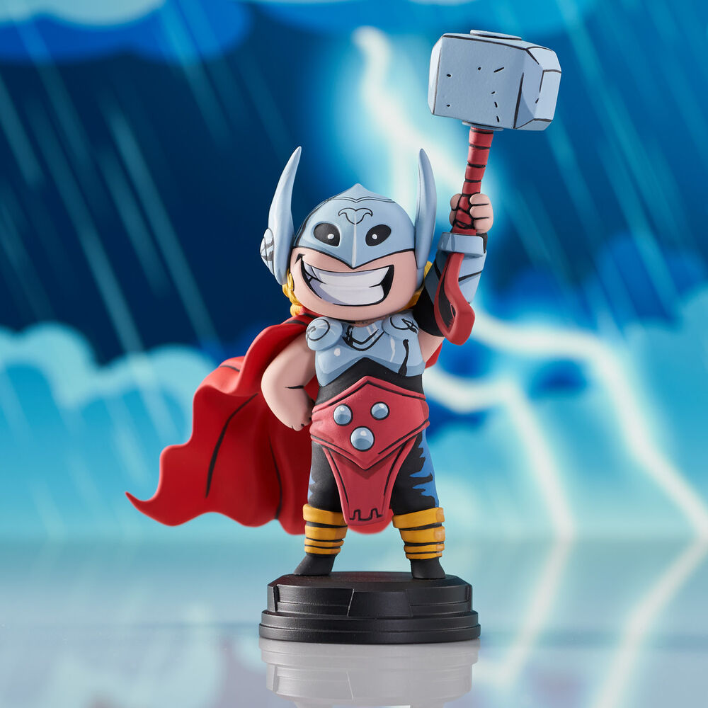 Marvel Animated Style: The Mighty Thor (Jane Foster) Resin Statue 13cm Diamond Select