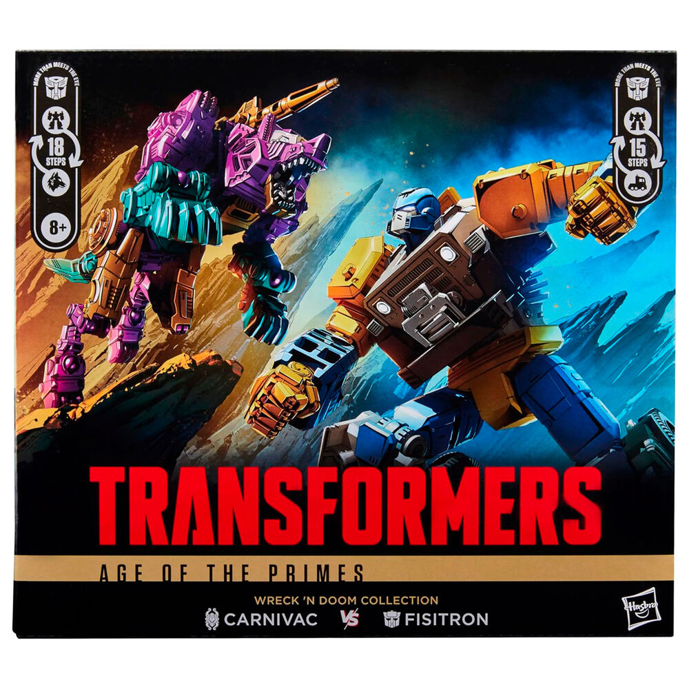 Fisitron & Carnivac Set (Age of the Primes) | 14cm Transformers Hasbro