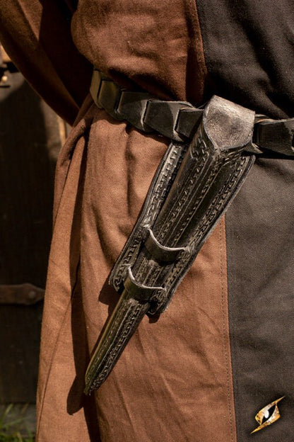 Epic Armoury Wand Sheath (Leren Toverstaf Schede) - Full Grain Leather Zwart Epic Armoury