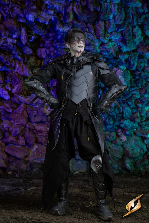 Shadow Armour Set (Echt Leer) | Complete Assassin LARP Uitrusting Epic Armoury