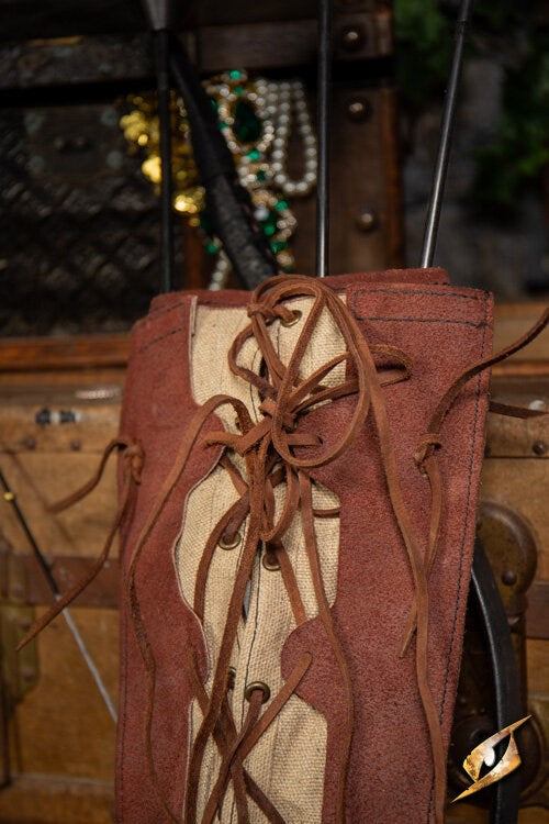 Epic Armoury Imperial Quiver Suede - Verstelbare Rugkoker voor LARP Epic Armoury