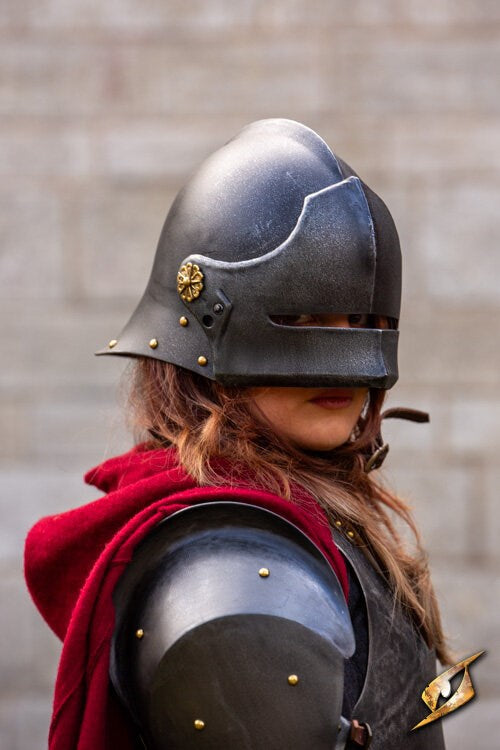 Renegade Helm (PU Foam) | Lichtgewicht Chaos LARP Helm Grijs Epic Armoury