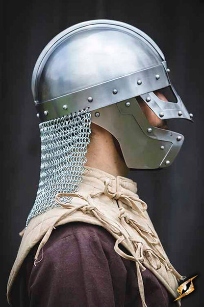 Raven Helm (1mm Staal) | Viking 'Spectacle' LARP Helm Epic Armoury