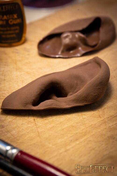 Halfling Oren (Paar) | Latex Protheses voor LARP & Cosplay (Hobbit) Dark Skin Epic Effect