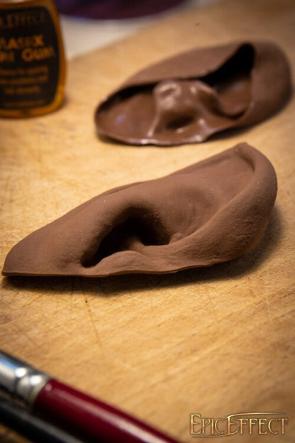 Halfling Oren (Paar) | Latex Protheses voor LARP & Cosplay (Hobbit) Dark Skin Epic Effect