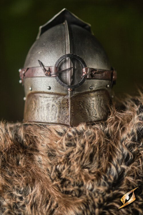 Raider Helm (1mm Staal) | 'Battle-worn' Orc/Barbaar Helm Epic Armoury