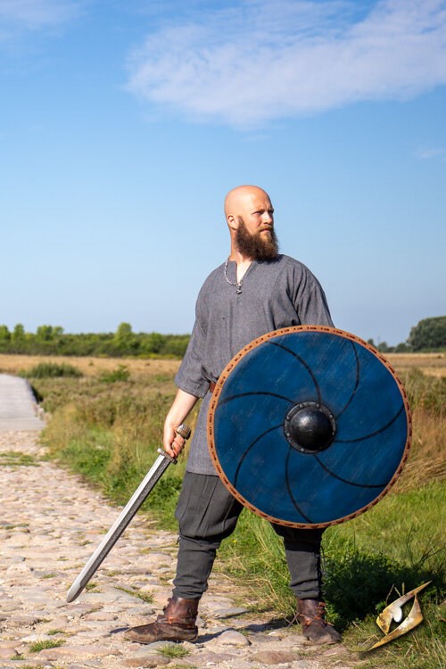 Gastir Viking Schild (80 cm) | Rond LARP Schild (Latex Coated) Epic Armoury
