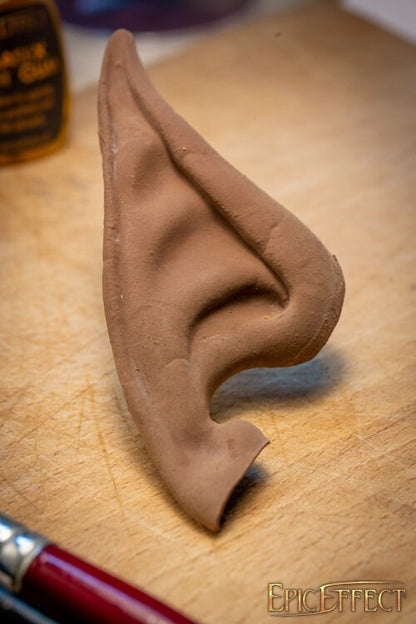 Lange Elfenoren (Paar) | Latex Protheses voor LARP & Cosplay Dark Skin Epic Effect