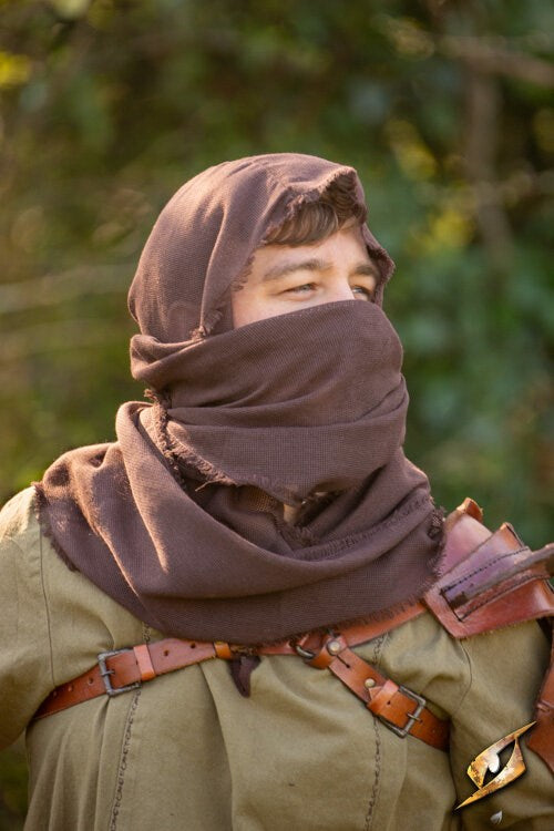 Cowl Ezio (Assassin Kap) | 100% Katoenen LARP Hood Epic Armoury