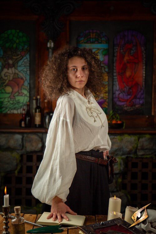 Crinkle Fencing Shirt (Katoen) | Renaissance/Piraat LARP Hemd Epic Armoury