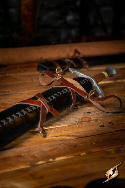 Sword Belt Scabbard (Echt Leer) | Riem met Zwaardhouder Epic Armoury