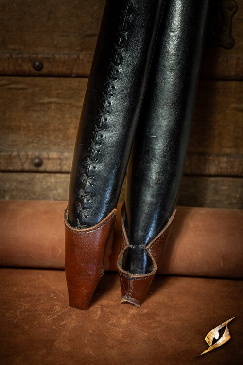 Sword Belt Scabbard (Echt Leer) | Riem met Zwaardhouder Zwart Epic Armoury