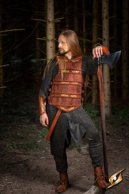Celtic Lamellar (Suede) | Leren LARP Pantser (Epic Armoury) Bruin Epic Armoury