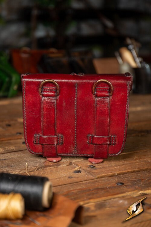 Epic Armoury Hard Pouch for Sword Belt - Stijf Lederen Tas (SKU 2603) Epic Armoury