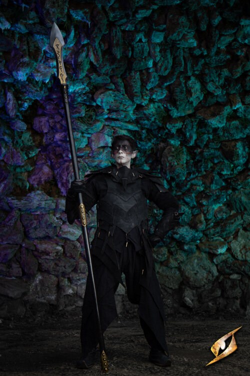 Long Rune Spear (2-delig/Compact) | Viking LARP Speer (Latex) Epic Armoury