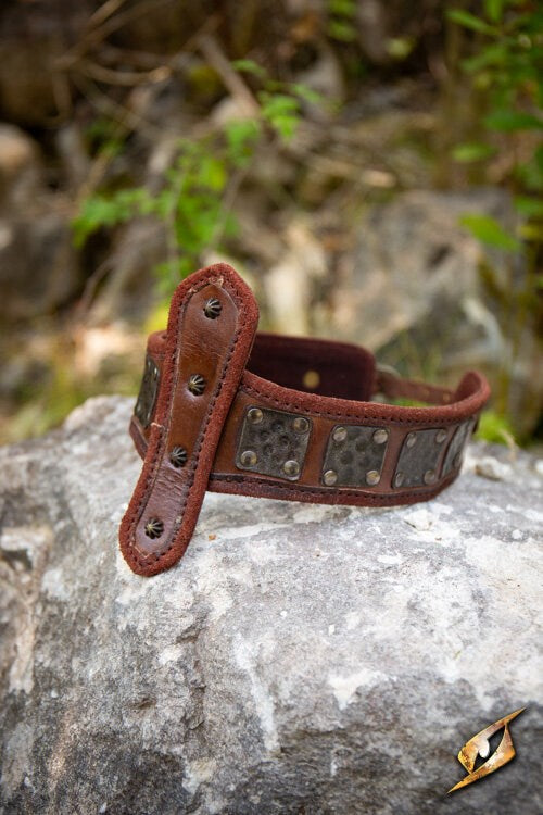 Headband of Strength (Ramskop) | Leren LARP Hoofdband Bruin Epic Armoury