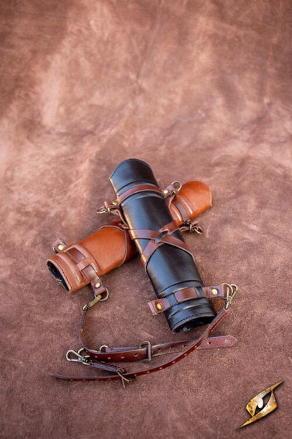 Leren Zwaardhouder (Hanger) | Verstelbare LARP 'Frog' voor Riem Epic Armoury