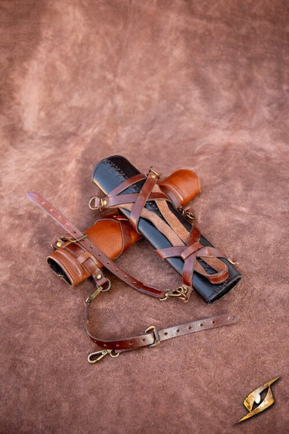 Leren Zwaardhouder (Hanger) | Verstelbare LARP 'Frog' voor Riem Epic Armoury