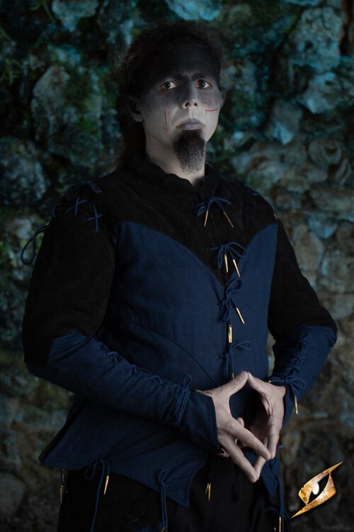 Epic Armoury Eventide Pourpoint - Dark Elf / Rogue Wambuis (Cotton & Suede) - The Prop Shop