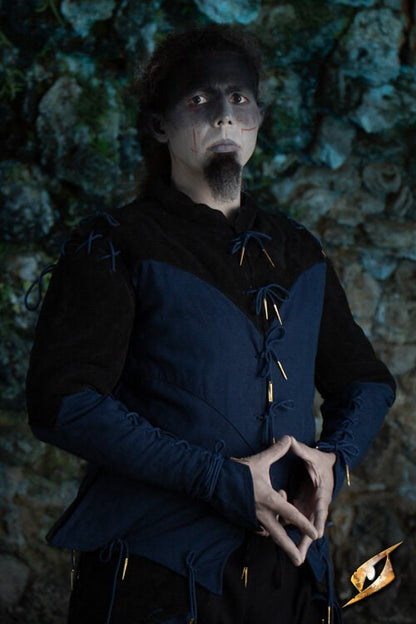 Epic Armoury Eventide Pourpoint - Dark Elf / Rogue Wambuis (Cotton & Suede) - The Prop Shop