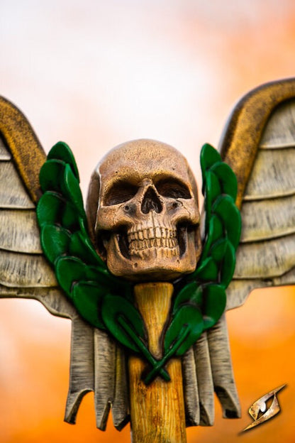 Winged Skull Banier Top (PU Foam) | Modulaire LARP Topper Epic Armoury