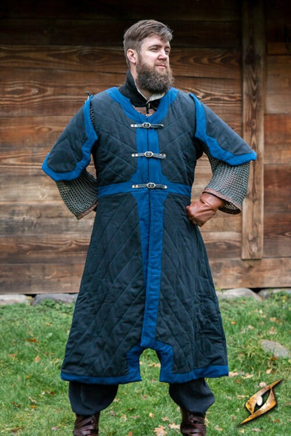 Gambeson Dastan (Gevoerd) | Katoenen LARP Wambuis (Epic Armoury) Blauw Epic Armoury