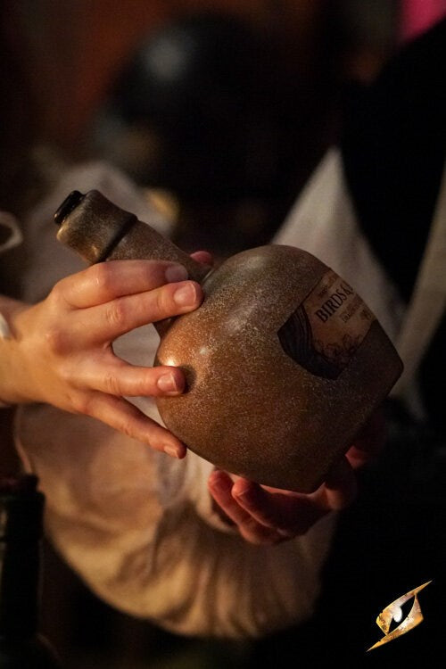 Mede Fles 'Birds & Bees' (Leeg) | 750ml LARP Prop Fles (Voedselveilig) Epic Armoury