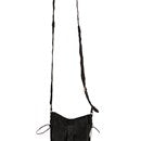 Traveler Satchel (Echt Suede) | Leren LARP Schoudertas Zwart Epic Armoury