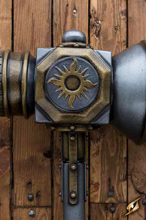 Epic Armoury Sun Hammer (135 cm) - Tweehandige LARP Strijdhamer Epic Armoury