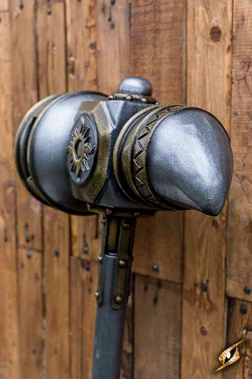 Epic Armoury Sun Hammer (135 cm) - Tweehandige LARP Strijdhamer Epic Armoury
