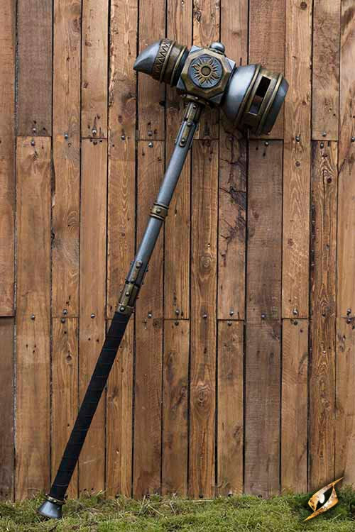 Epic Armoury Sun Hammer (135 cm) - Tweehandige LARP Strijdhamer Epic Armoury