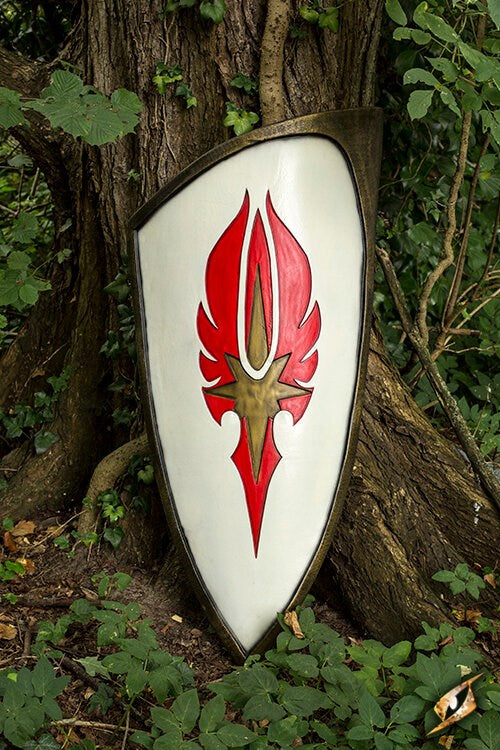 Elf Schild (70x50cm) | Elegant LARP Schild (Latex Coated) Rood Epic Armoury