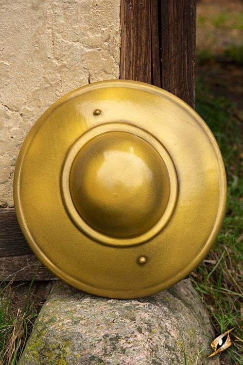 Fencing Buckler (25 cm) | LARP Beukelaar (Latex Coated) Gold Epic Armoury