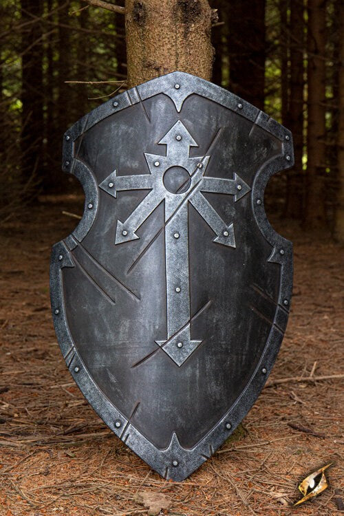 Marauder Kite Shield (90x60cm) | Orc LARP Schild (Latex Coated) Epic Armoury