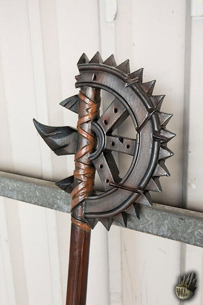 Dark Moon Gear Axe (155 cm) - Steampunk Stafwapen Dark Moon