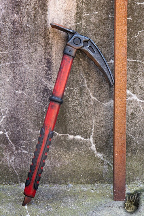 Dark Moon Ice Axe (60 cm) - LARP Wapen (Klimbijl Replica) Rood Dark Moon