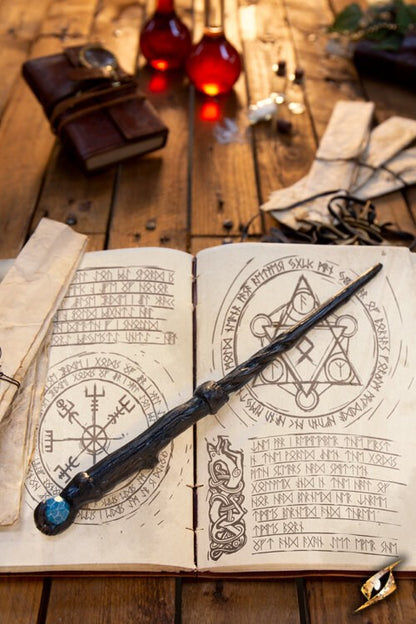 Epic Armoury Druid Wand (35 cm) - Houten Toverstaf (Natuur Stijl) Zwart Epic Armoury