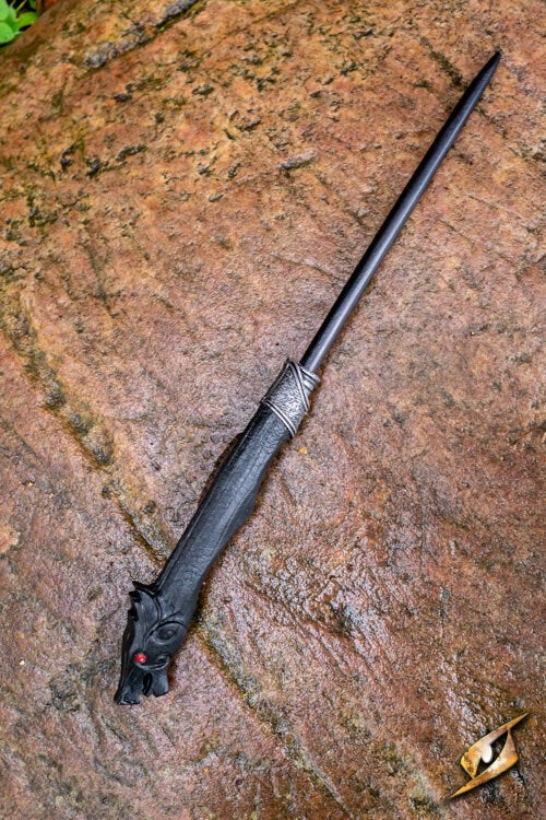 Epic Armoury Fafnir Wand (35 cm) - Hout & Foam Hybride Toverstaf Zwart Epic Armoury