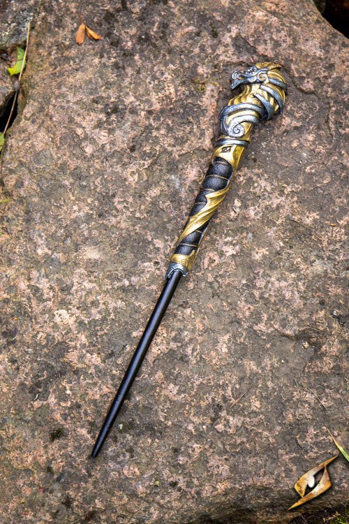 Epic Armoury Faust Wand (35 cm) - Houten Toverstaf (Dark Wizard Style) Zwart Epic Armoury