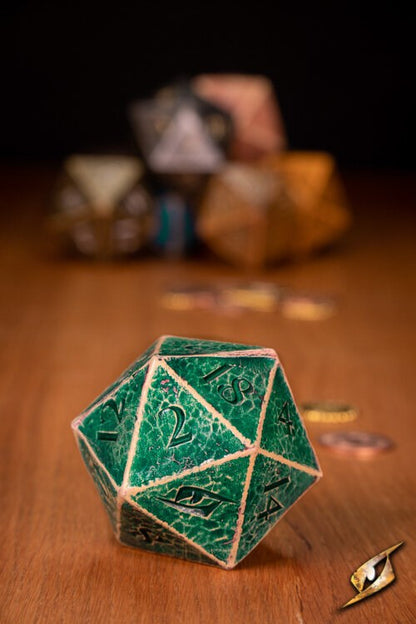 Epic Armoury Zachte Polyurethaan D20 Dobbelsteen voor Rollenspellen en LARP Groen Epic Armoury