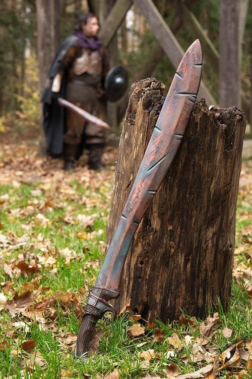 Battleworn Falcata (85 cm) | Hybride LARP Zwaard (Latex/PU) Epic Armoury