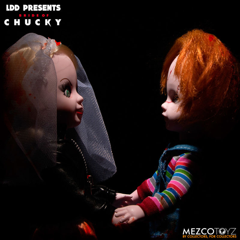 Chucky & Tiffany Living Dead Dolls Set | 25cm Horror Doll Mezco Toyz
