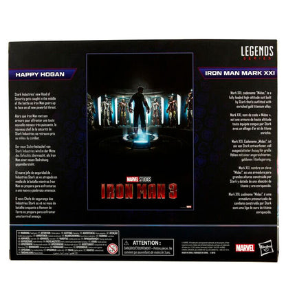 Happy Hogan & Iron Man Mark XXI Set | 15cm Marvel Legends MCU Hasbro
