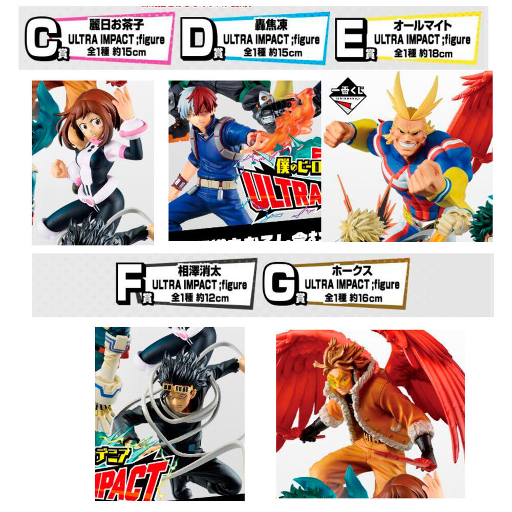 My Hero Academia 'Ultra Impact' COMPLETE Ichiban Kuji Set (Bundle) Banpresto