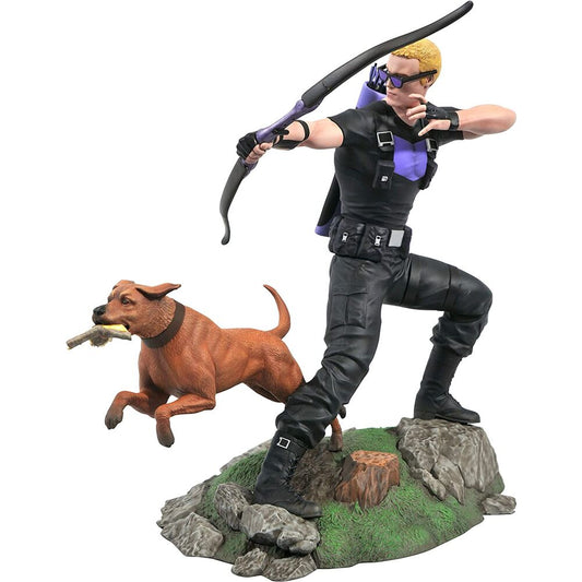 Hawkeye & Pizza Dog Statue (Comic Gallery) | 23cm Marvel Diamond Select