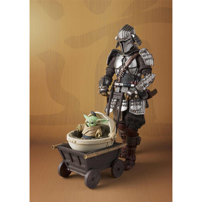 Ronin Mandalorian & Grogu 'Mei Sho' Figuur | 18cm Star Wars Tamashi Nations
